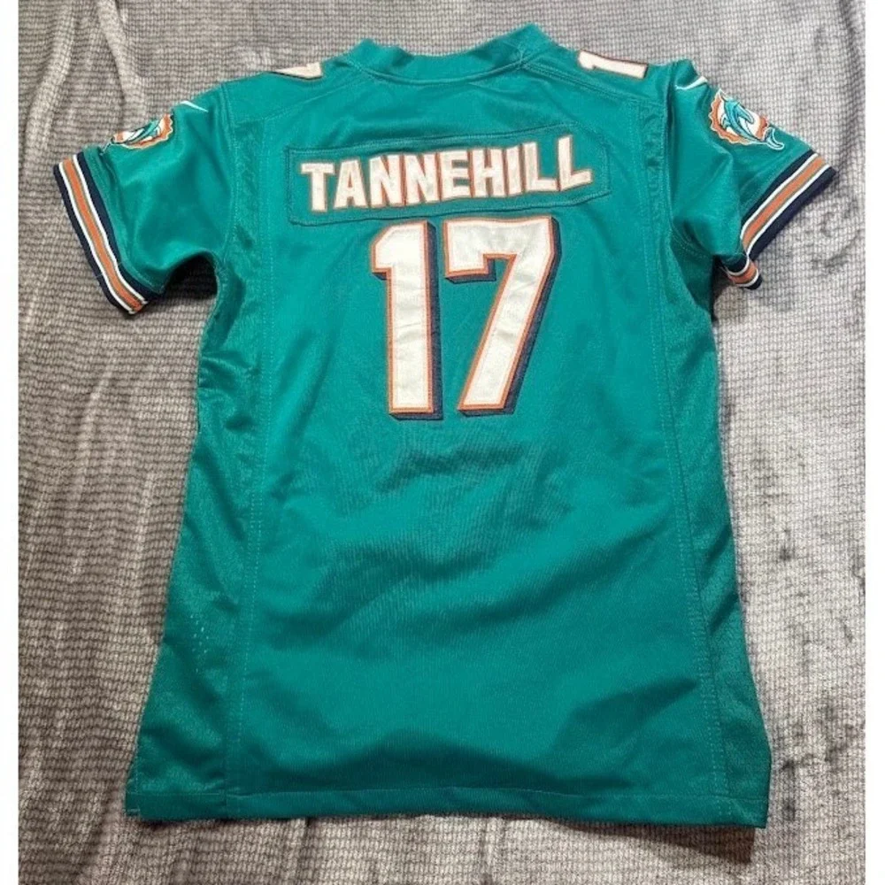 Nike Miami Dolphins Ryan Tannehill 17 On Field Jersey Womens Large Aqua Teal NFL